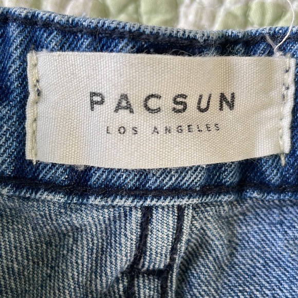 PACSUN Blue Denim Shorts Size 0 - Picture 3 of 8
